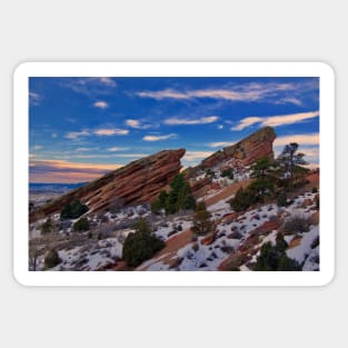 Red Rocks Sunrise Sticker